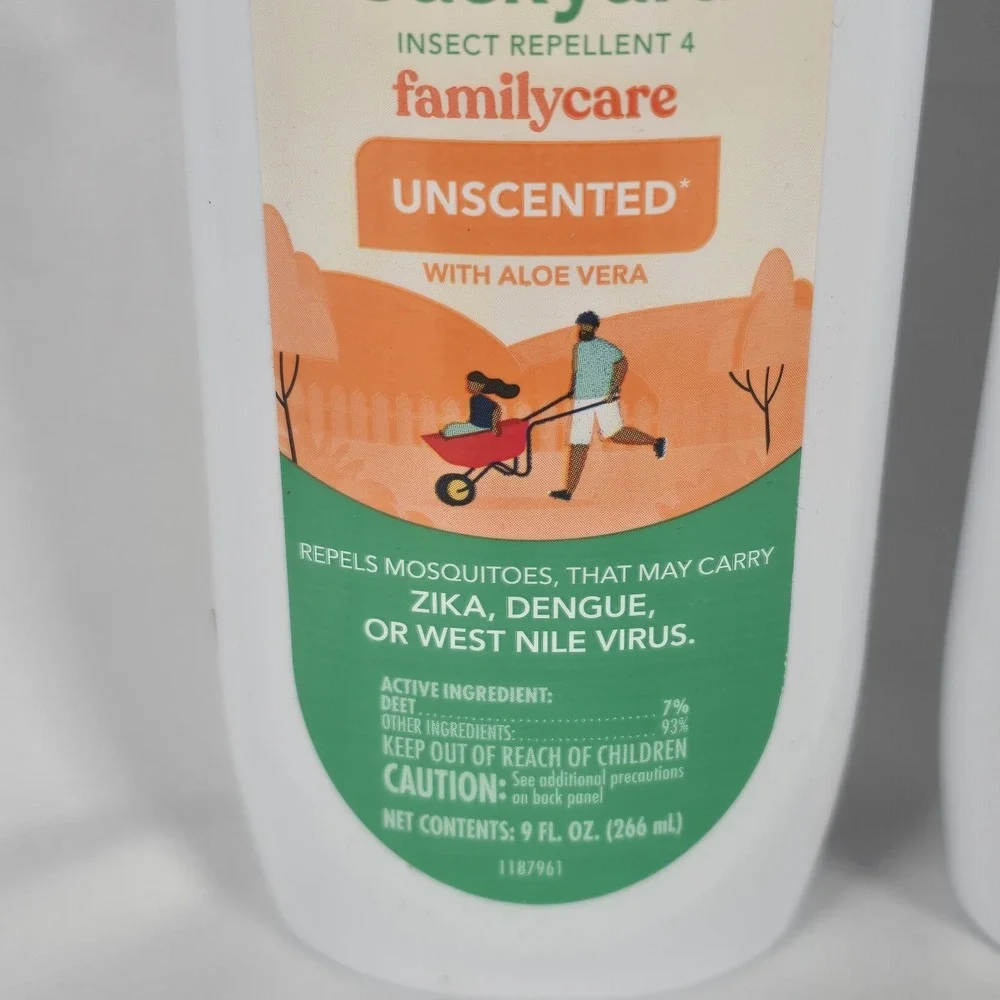 Off! Unscented Aloe VERA Backyard Insect Repellent 2pk 9fl oz Camp Hiking